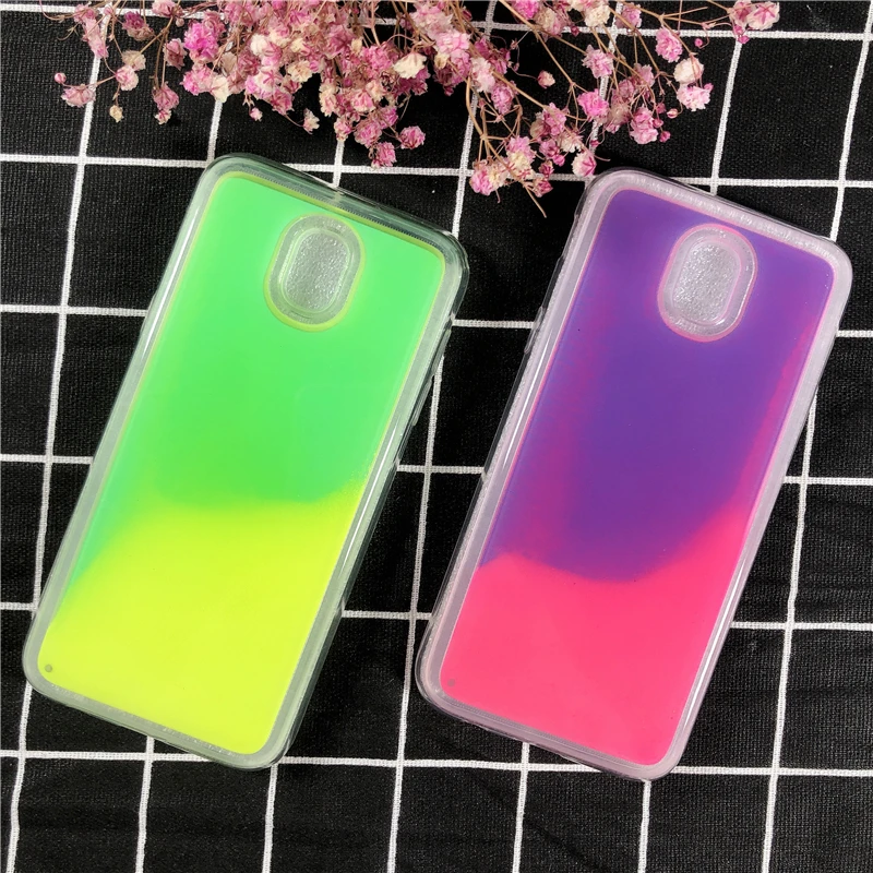 

J530 Luminous Sand Mobile Case For Samsung Galaxy J5 2017 J530F/DS J530Y/DS 5.2" Cover Liquid Glitter Quicksand Phone Cases