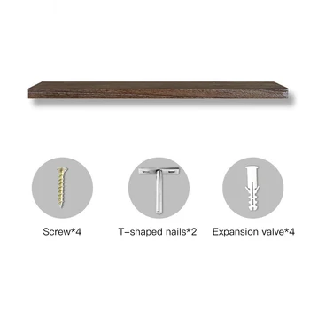 

Floating Shelf Wall-Mounted Rustic Wooden Floating Shelf Trophy Photo Frames Display Rack Decoration For Home Accessories