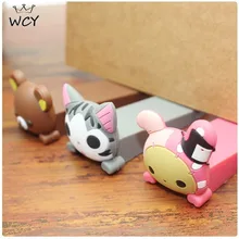 Дверь высокого качества пробка силикагель детские ворота безопасности Мультфильм Пробка милые дети безопасности двери Seguridad Клин резиновые продажи