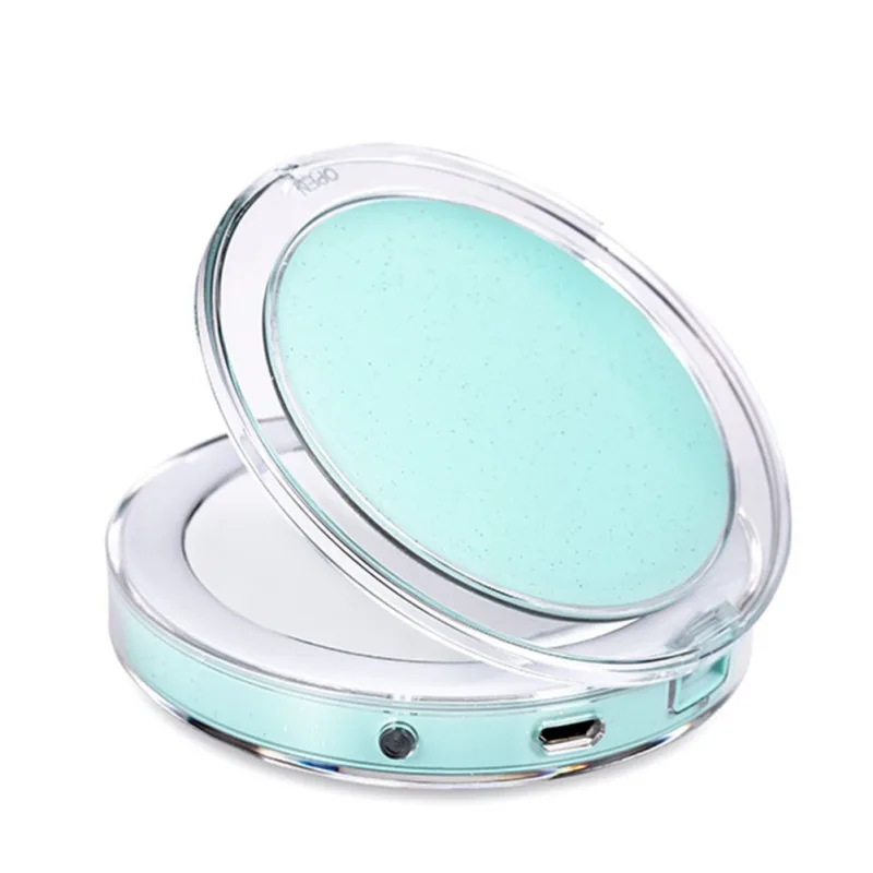 Светодиодный зеркало для макияжа с освещенный туалетный столик зеркало складной светодиодный Miroir