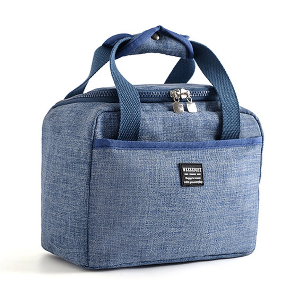Oeak водонепроницаемые Изолированные сумки для обедов, необходимые сумки для пикника, унисекс, термальные принадлежности для еды - Цвет: Blue