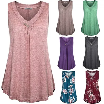 

Madam clothing OWLPRINCESS2020 New Style Large Size Dress V-neck Sleeveless Vest T Blood