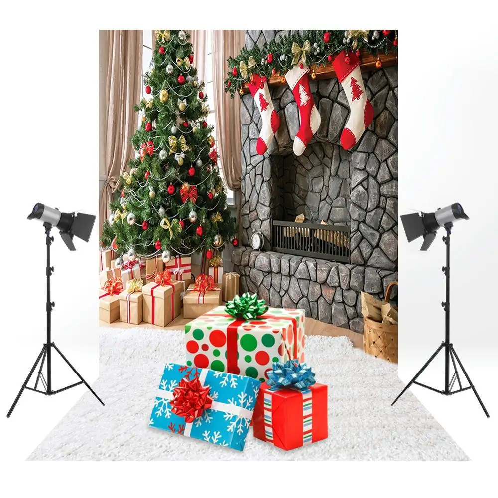 1PC Christmas Decoration Photo Background Backdrop for Studio Vedio Shooting Prop Cloth Photography Backdrops