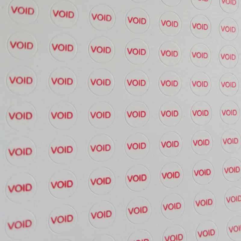 Круглая 5 мм 500 шт./лот наклейка void гарантирована если уплотнение сломано
