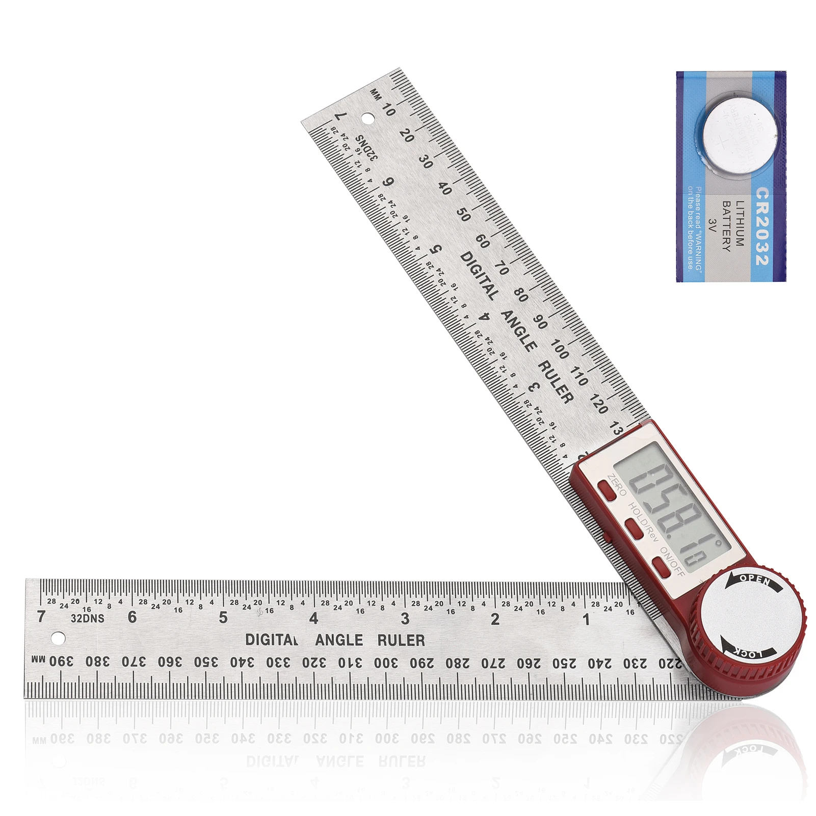 Digital Angle Finder Ruler 7inch/200mm Stainless Steel Angle Finder