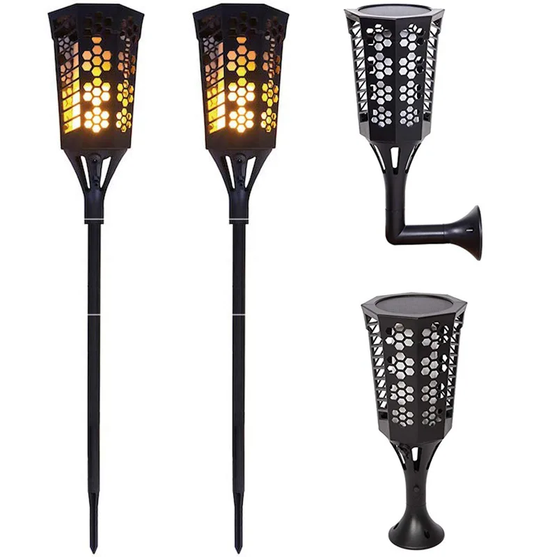 

Cross Border Amazon Solar Lights LED Outdoor Waterproof Wall Lamp Courtyard Lawn Floor Outlet Decoration Landscape Flame Lamp