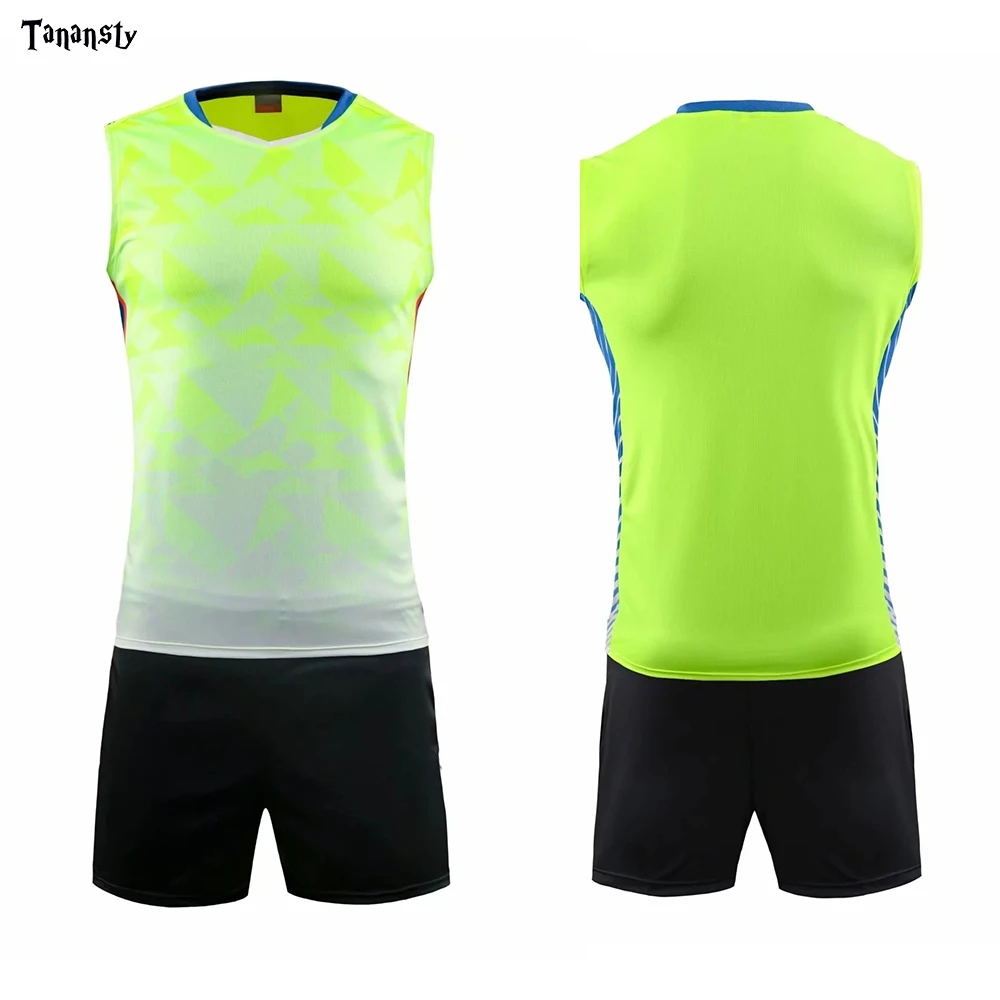 Volleyball Set Uniforms sleeveless Shirts with shorts Men Women badminton shirt Tennis jerseys Team training Top quality