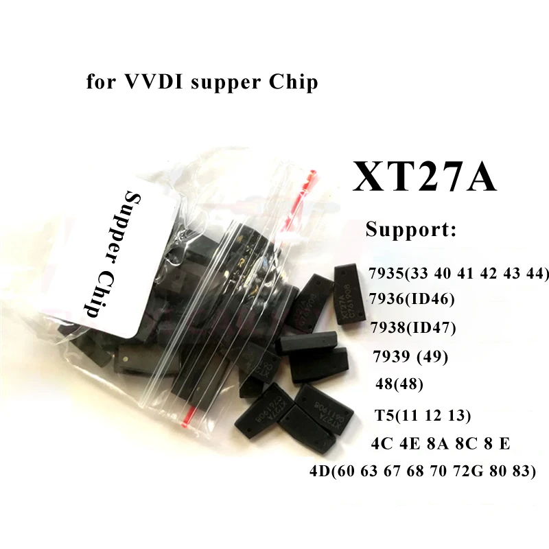 

Jingyuqin 50 шт. для VVDI супер чип 46/48/4D/4C/T5 XT27A копировальный чип для Xhorse VVDI мини ключ инструмент транспондер чистые чипы