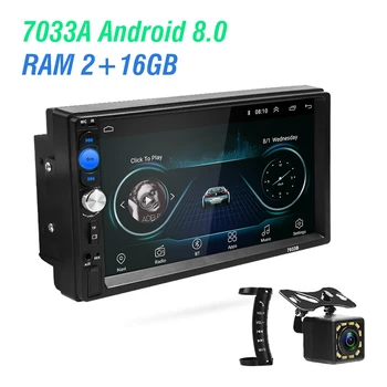 

2G RAM 2 din Car Radio 2Din Android Autoradio Multimedia Player Universal auto Stereo GPS Navigation Bluetooth Video Player Rear