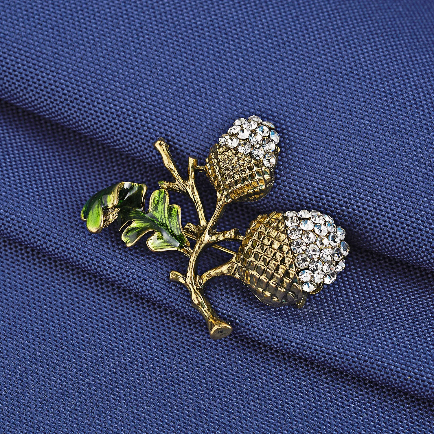 Corn Acorn Fruit Rhinestone Painting Oil Plant Brooches Hat Dress Suit Clothes Lapel Enamel Pin Jewelry Gift For Women Men Kids | Украшения