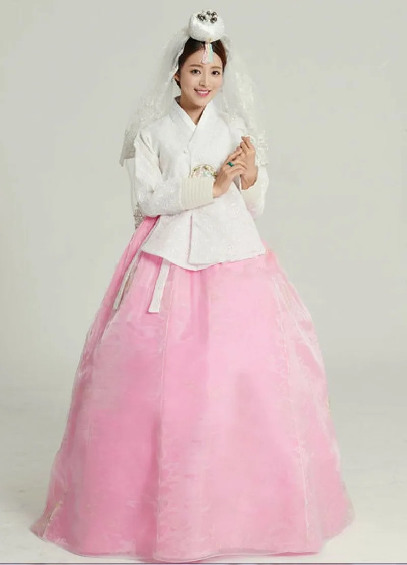 Лидер продаж 2019 традиционное корейское свадебное платье Hanbok DANGUI для невесты