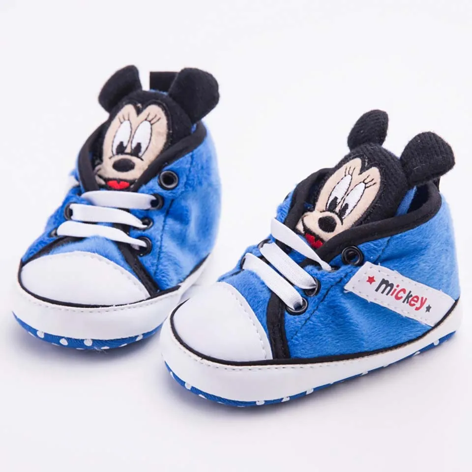 Baby Shoes Classic Canvas Baby Boy Shoes Spring Cotton Lace up Newborn Boy Girl Shoes First Walker Prewalker Toddler Infant 0-18 - Цвет: Blue