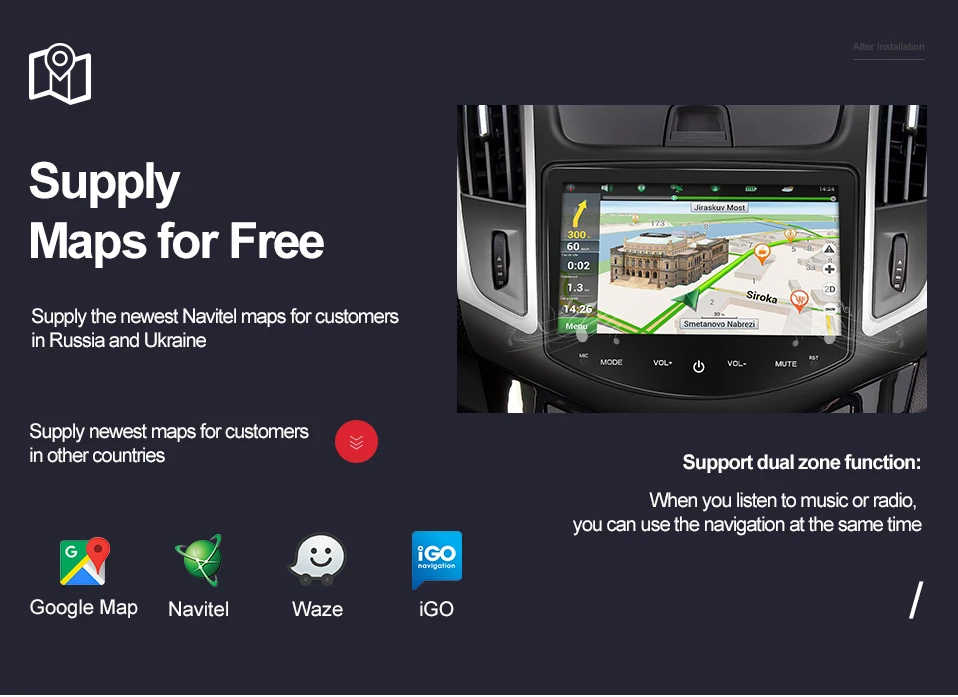 Top android 9.0 car dvd gps player for Chevrolet Cruze 2013 2014 2015 with radio gps navigation support mirror link steering wheel 8