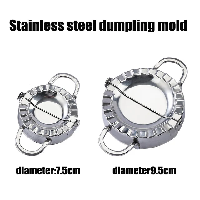 Stainless Steel Dumplings Tool Lazy DIY Jiaozi Maker Device Easy Dumpling Peeling Slicer Mold Kitchen Accessories