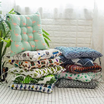 

Home Chair Seat soft Cushion Pad Winter Office Back Support Thick Cotton Linen Decorative Sofa Pillow Chair Cushion