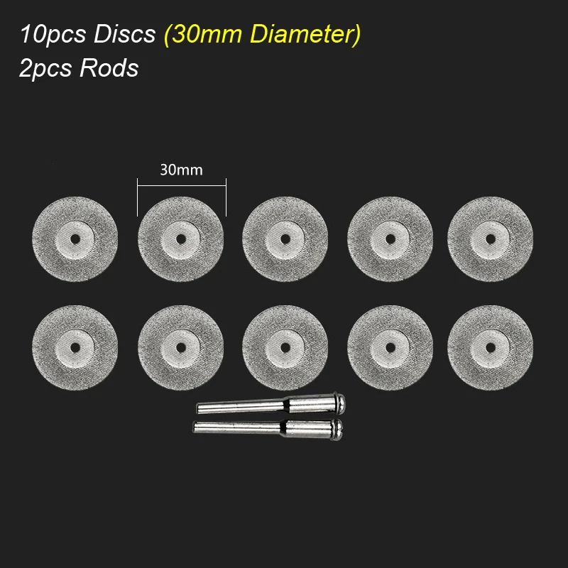 Versatile Diamond Cutting Disc for Rotary Tools - Ideal for Wood, Stone, Plastic, Glass, and Tile