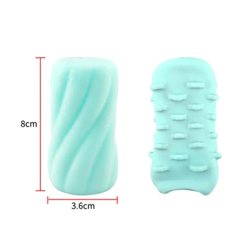 Male Masturbator Compact Soft Flexible Jerk off Hand Job Penies Sleeves Masturbation Snail Cup Adult Sex Toy for Men A7 3