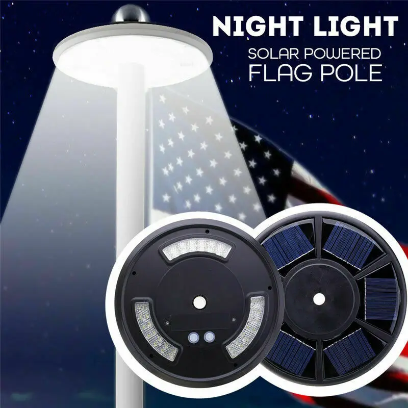 Ночной наружный светильник 42 светодиодный солнечный флагшток огни водонепроницаемый флагшток лампа
