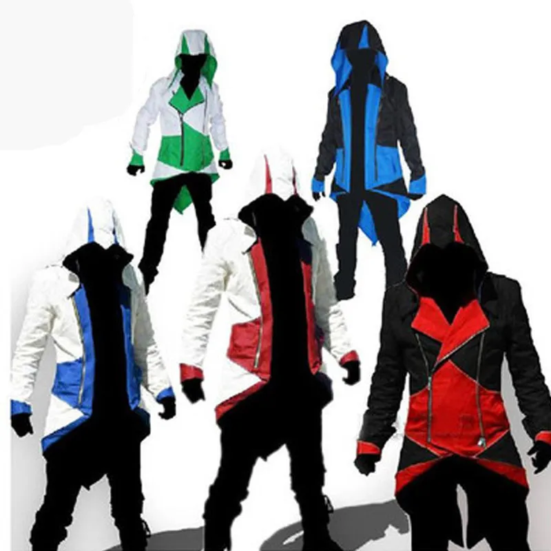 Новые классные Assassin's Creed средневековый костюм-смокинг на Хэллоуин Куртка Connor