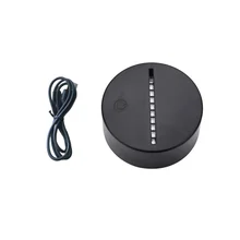 USB кабель Сенсорная лампа база для Светодиодный 3d-ночник Замена 7 цветов свет база стол Свадебный декор держатель для лампы