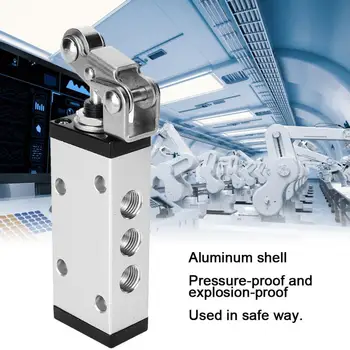 

G1/4 Inch Manual Hand Valve Two Position Five Way Mechanical Valve Aluminum Alloy Industrial Accessory