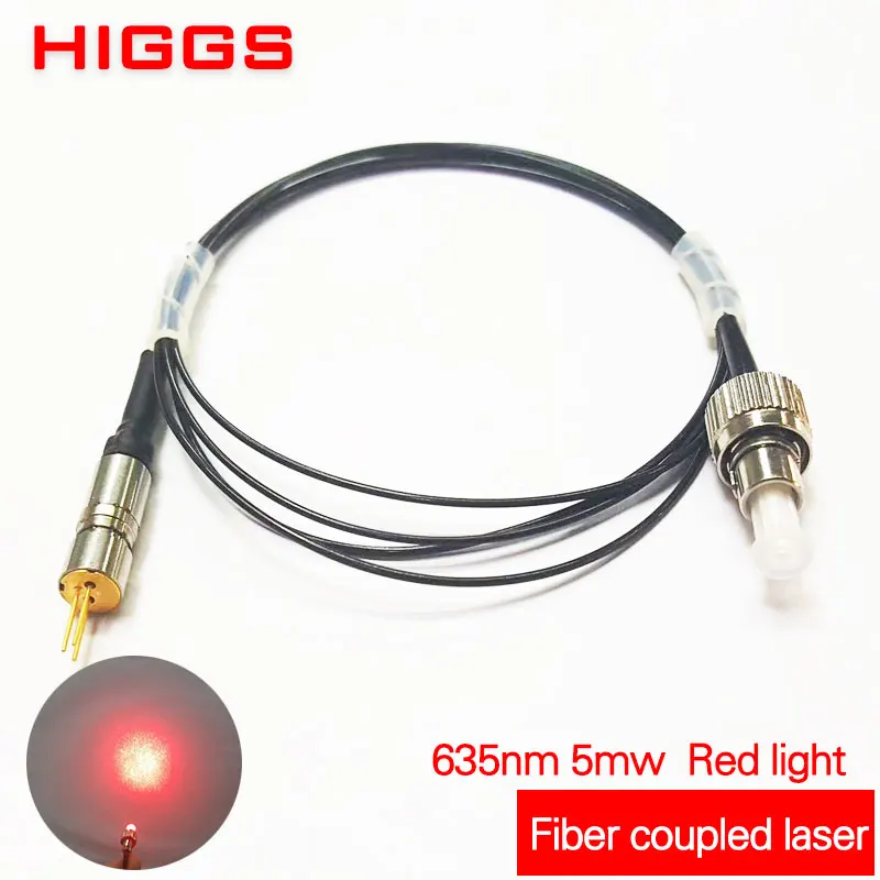 

Long life 635nm 5mw red light laser coupled fiber module red diode pointer lamp light Multi-mode single-mode size customizable