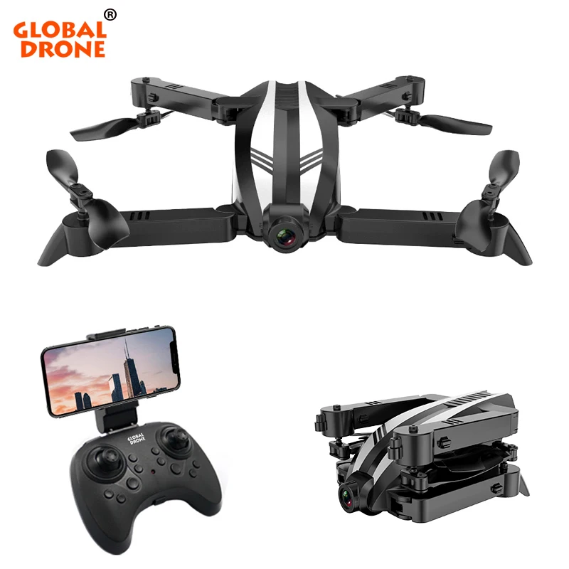 €26.33 50% de DESCUENTO|Global Drone SPYDER X giroscopio RC helicóptero WIFI FPV plegable Quadcopter Selfie Drones con cámara HD Mini Drone X Pro-in Helicópteros RC from Juguetes y pasatiempos on AliExpress 
