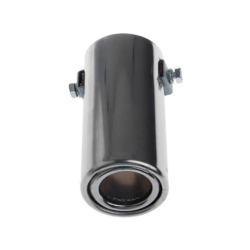 

Universal Stainless Steel Car Rear Round Exhaust Pipe Tail Throat Muffler Tip