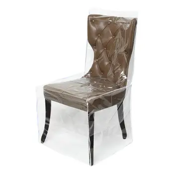 

Dining Chair Plastic Covers Universal Clear Chairs Protectors Transparent PVC Protective Cover For Restaurants And Bedrooms Mats