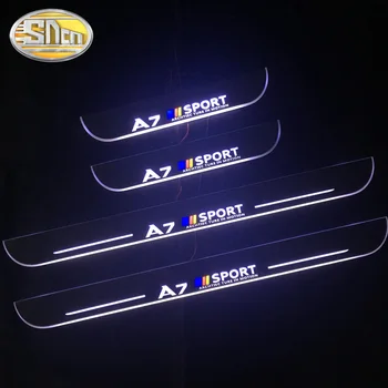 

LED Dynamic door sill scuff plate for Audi A7 Quattro Sportback 2010-2019 Ultra-thin Pedal overlay light welcome light