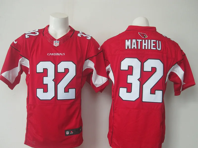 Черный Stitiched, Arizona s Carson Palmer Kurt Warner Ларри фитцджералд Патрик Питерсон Tyrann Mathieu Джерси - Цвет: Черный