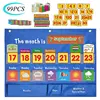 Early Education Calendar Weather Hanging Bag Learning Toys Learning Cognitive Calendar Weather Card Hanging Bag Educational Toys 1
