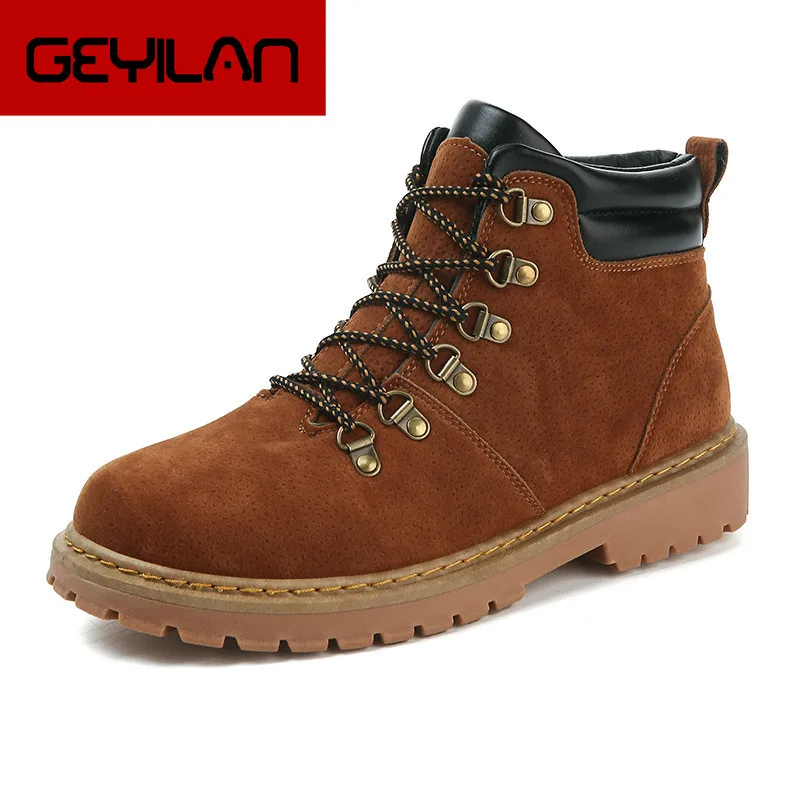 

Men's Boots Martens Leather Winter Warm Shoes Motorcycle Mens Ankle Boot Doc Martins Autumn Men Oxfords Shoe hjm89
