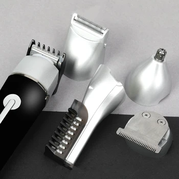 

Professional Digital Hair Trimmer Men's Haircut Cordless Clipper Kit Rechargeable Electric Shaver Beard Razor Nose 5 in 1 Set