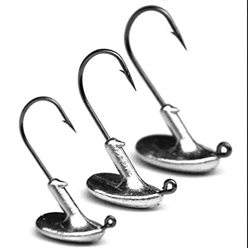 Одержимость 50 шт./пакет углерода Сталь прыжок с джиг-головкой стакан со свинцовым крюком С джиг-приманки рыболовные снасти аксессуары