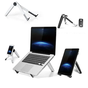 

Laptop Stand Portable Heights Adjustable Angle Aluminum AlloyDesktop Ventilated Cooling Rack Holder Folding Ultra for MacBook