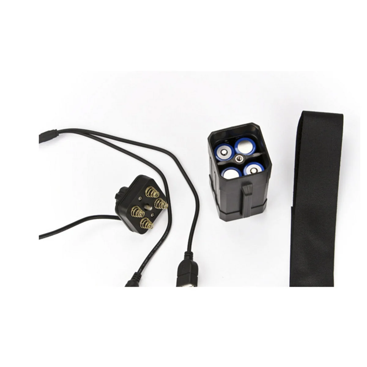 4 x 18650 Battery Box with Cable Belt USB/DC Dual Interface Waterproof 8.4V for Bicycle Tail Light Headlight Bike Lamp