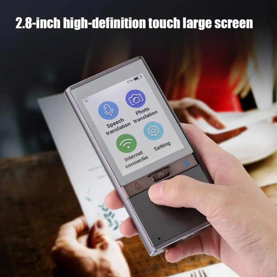 

T9 2.8inch Touch Screen WIFI Pocket Translator 106 Languages Camera Intelligent Voice Translator New