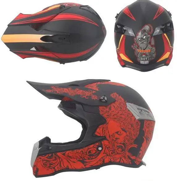 Профессиональный Гоночный Кроссовый шлем hors route Casque Moto Capacete Moto Casco внедорожный мультяшный детский мотоциклетный шлем