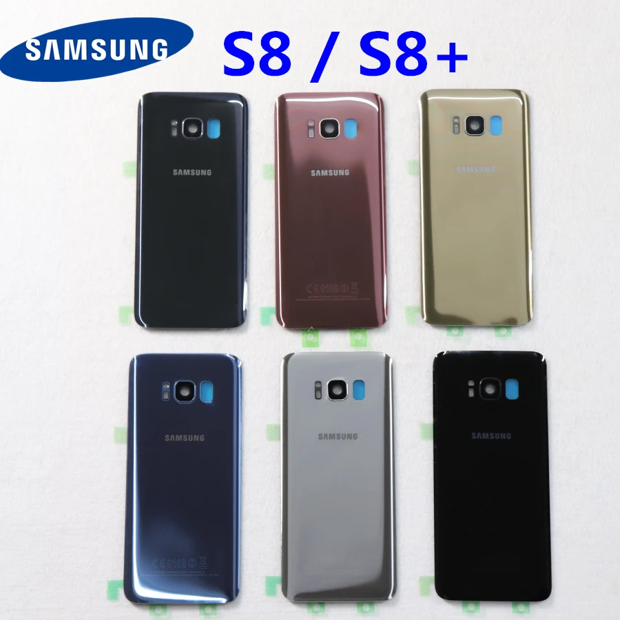 Samsung задняя Батарея Крышка для samsung Galaxy S8 G950 SM-G950F G950FD S8 плюс S8+ G955 SM-G955F G955FD сзади Стекло чехол