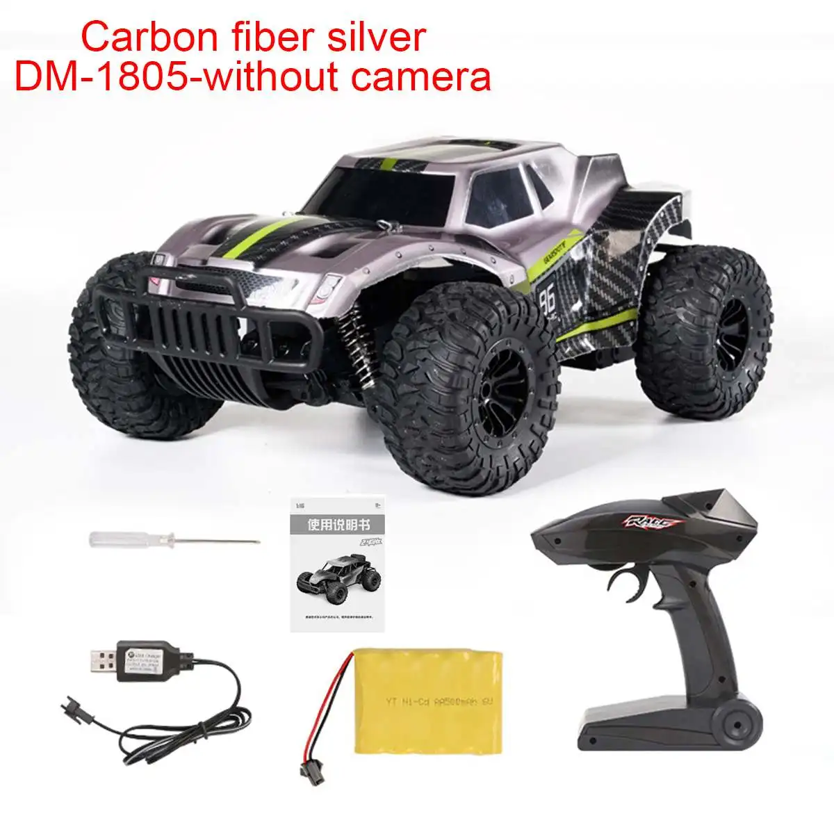 silver no camera 25 км/ч Электрический скоростной гоночный Радиоуправляемый автомобиль с Wi-Fi FPV 720P камерой HD 1:18 Радио пульт дистанционного управления подъем внедорожный Багги~ Грузовики Игрушки - Цвет: silver no camera