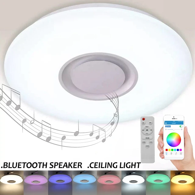 Smart LED APP + Remote di Controllo Bluetooth Speaker con RGB Dimmable della Luce di Soffitto Lampada di Pannello Loundspeaker Per I Bambini Camera Da Letto