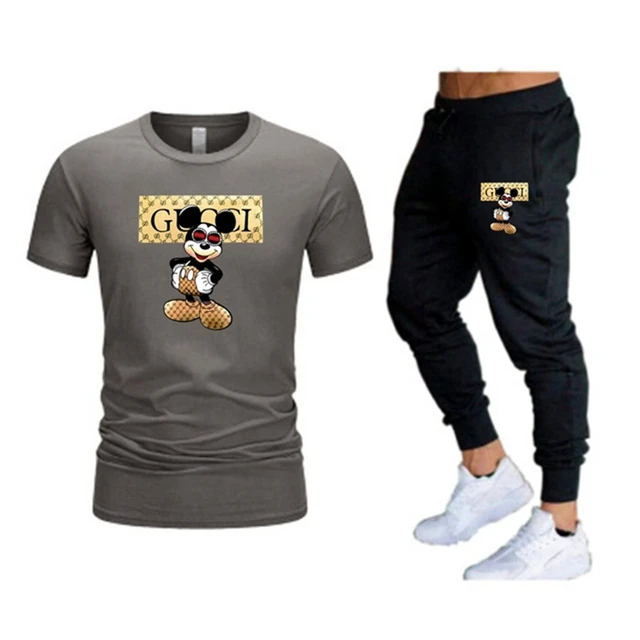 Summer men's brand sportswear trousers short-sleeved breathable T-shirt trousers casual wear men's basketball training suit 9