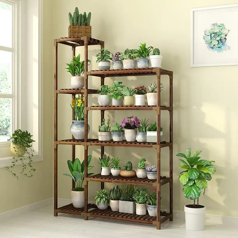 Деревянные садовые полки для сада, для помещений, Balkon Estanteria Plantas, для улицы, для балкона, Цветочная полка, стойка для растений, Stojak Na Kwiaty