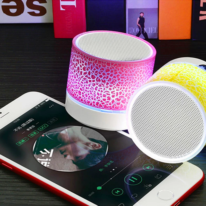 Bluetooth-колонка мини-динамик беспроводной громкий динамик со светодиодной
