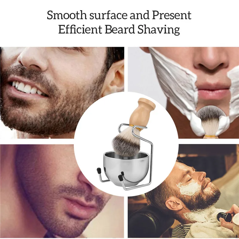 Shaving Soap Bowl Мужская моющаяся перезаряжаемая электробритва электрическая бритва триммер для бороды машинка бритва перезаряжаемая и чаша для крема для бритья набор 49 - Цвет: Shaving Soap Bowl