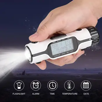 

Flashlight Digital Perpetual Calendar Multifunction Battery Operated Torch Alarm Clock Timer Date Travel Temperature