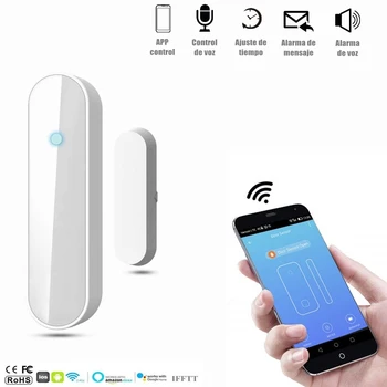 

Wi-fi Door Magnet Sensor Window Wireless Magnetic Detector Home Smart WiFi for Security Alarm System Mobile Phone Application
