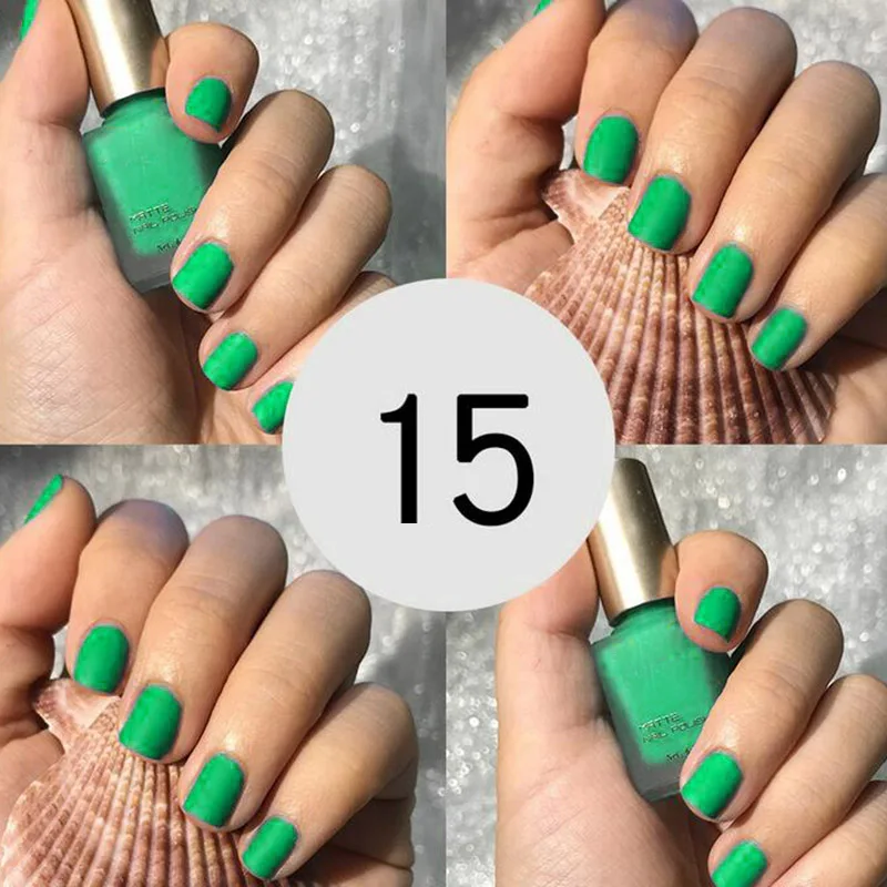 Women Scrub Matte Long-lasting Nail Polish Perfect Summer New Nail Polish WH998 - Цвет: 15