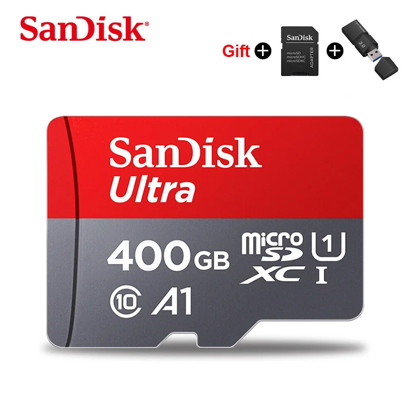 400GB USB3.0CR SanDisk Ультра карта памяти 400 Гб 256 ГБ 200 ГБ 128 Гб 64 Гб micro sd карта 32 ГБ 16 ГБ tf карта microsd usb 3,0 флеш-карты Подарочный адаптер - Емкость: 400GB USB3.0CR